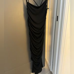 Black midi black dress